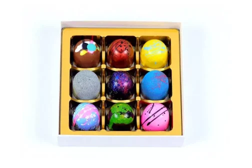 Gift Box of 9 Hand Crafted Luxury Bon Bons