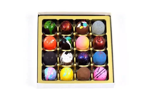 Gift Box of 16 Hand Crafted Luxury Bon Bons