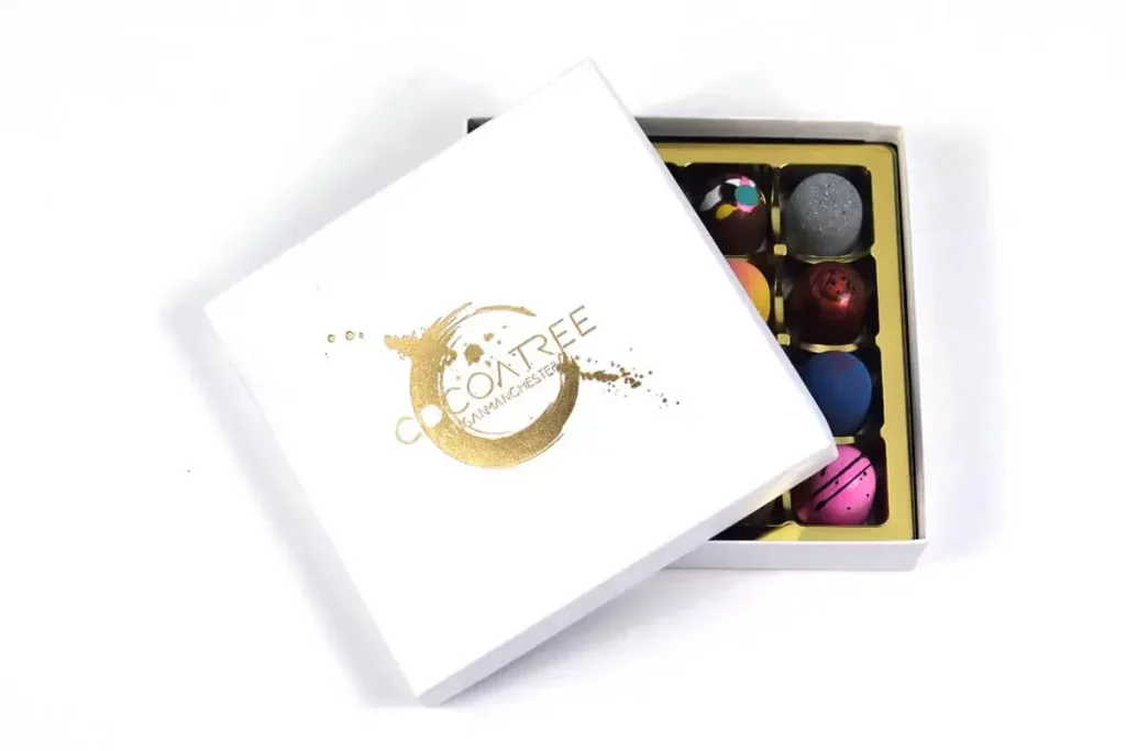 open box of chocolate gift box